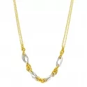 Collana Donna Oro Bianco Giallo GL101040