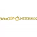 Damen-Halskette aus Weiß-Gelb-Gold GL101040
