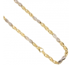 Yellow and White Gold Men's Necklace 803321732376
