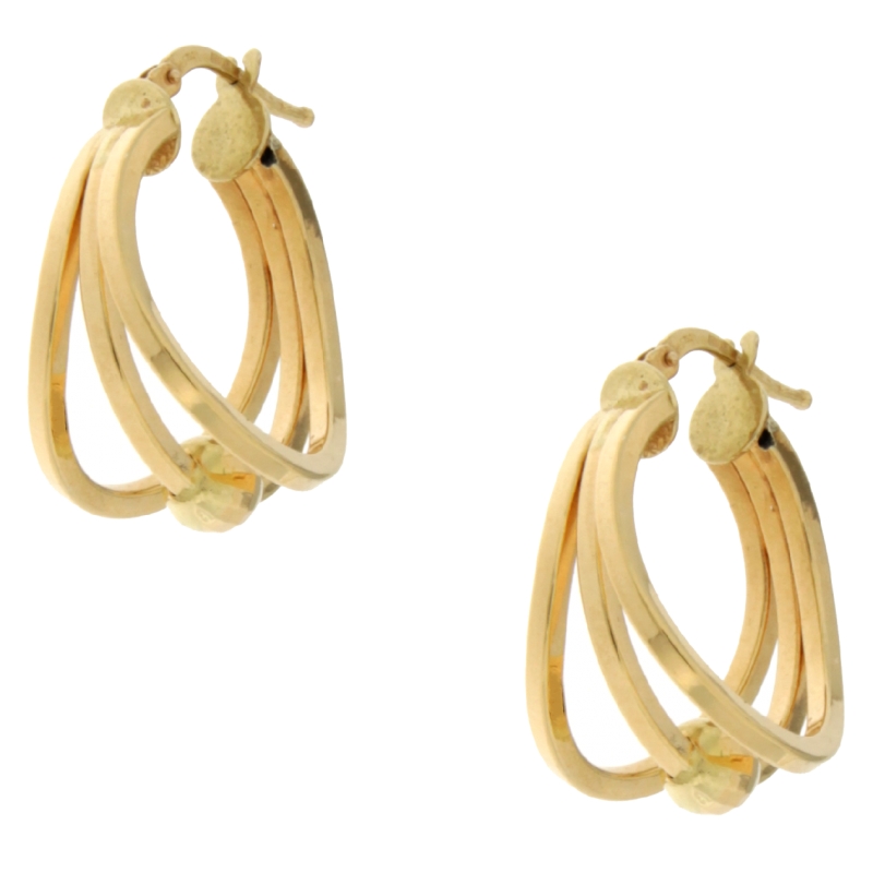 Orecchini A Cerchio Oro Giallo 9k – Scegli La Misura Da 9 A 50mm – WJS13960 Con Garanzia E Astuccio
