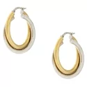 White Yellow Gold Women&#39;s Earrings GL101070