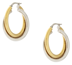 White Yellow Gold Women&#39;s Earrings GL101070