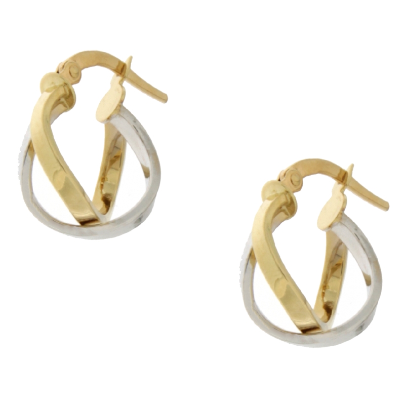 Orecchini Donna Oro Giallo 9K (375) – Eleganti, Ispirati Al Design Italiano, In Lussuosa Confezione Regalo