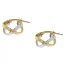 White Yellow Gold Women&#39;s Earrings GL101071