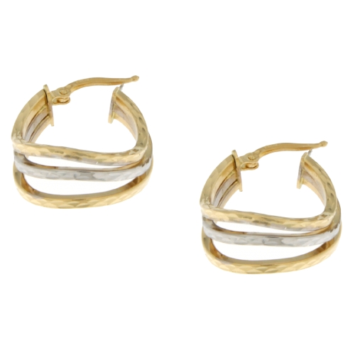 White Yellow Gold Women&#39;s Earrings GL101072