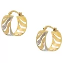 White Yellow Gold Women&#39;s Earrings GL101073