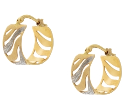 White Yellow Gold Women&#39;s Earrings GL101073