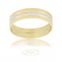 Diana ring in 18 kt white and yellow gold FD36 BC