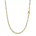 Collana Uomo Oro Giallo Bianco GL101082