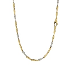 White Yellow Gold Men&#39;s Necklace GL101082