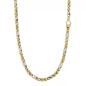 Collana Uomo Oro Giallo Bianco GL101083