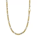 Herren-Halskette aus Weiß- und Gelbgold GL101083
