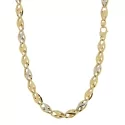 Collana Uomo Oro Giallo Bianco GL101084