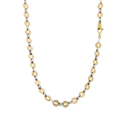 Collana Uomo Oro Giallo Bianco GL101085