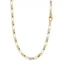 Collana Uomo Oro Giallo Bianco GL101086