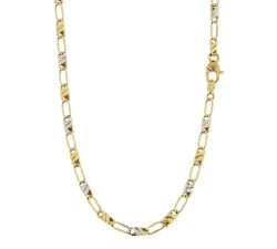 White Yellow Gold Men&#39;s Necklace GL101086