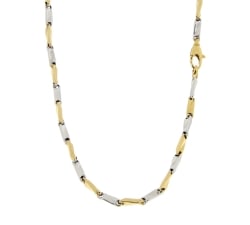 White Yellow Gold Men&#39;s Necklace GL101087