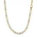 Collana Uomo Oro Giallo Bianco GL101089