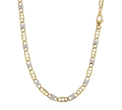 Collana Uomo Oro Giallo Bianco GL101089