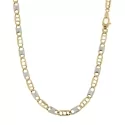 White Yellow Gold Men&#39;s Necklace GL101090