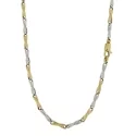 Collana Uomo Oro Giallo Bianco GL101092