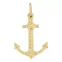 Yellow Gold Anchor Pendant GL101097