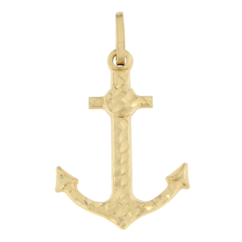 Yellow Gold Anchor Pendant GL101097