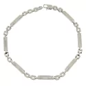 White Gold Men&#39;s Bracelet GL101100