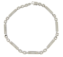 White Gold Men&#39;s Bracelet GL101100