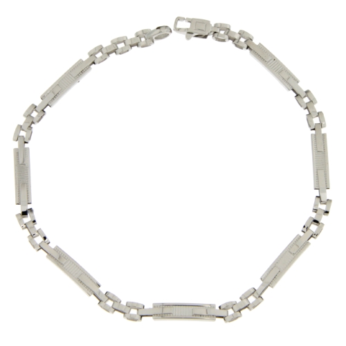 White Gold Men&#39;s Bracelet GL101100