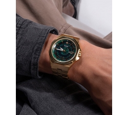 Guess Orologio Uomo W1310G2 - Cassa In Acciaio E Quadrante Oro, Movimento Al Quarzo - 4