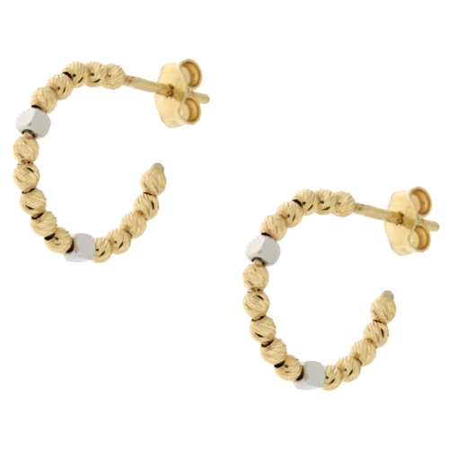White Yellow Gold Women&#39;s Earrings GL101105