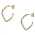 White Yellow Gold Women&#39;s Earrings GL101106