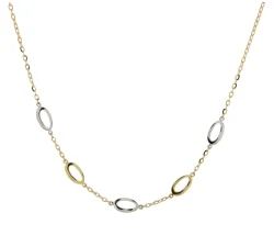 Collana Donna Oro Bianco Giallo GL101110