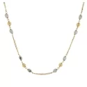 White Yellow Gold Women&#39;s Necklace GL101112