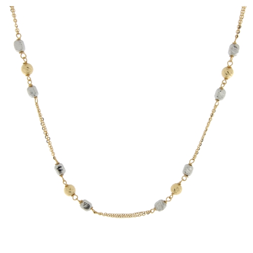 White Yellow Gold Women&#39;s Necklace GL101112