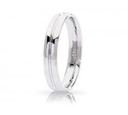 Unoaerre Lyra Wedding Ring White Gold Brilliant Promises