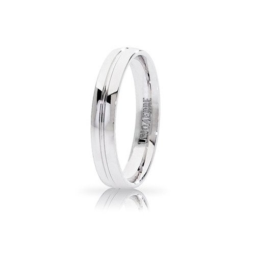 Unoaerre Lyra Wedding Ring White Gold Brilliant Promises