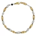 White Yellow Gold Men&#39;s Bracelet GL101121