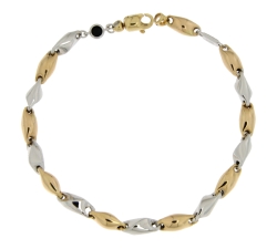 Bracciale Uomo Oro Giallo Bianco GL101121