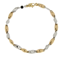 White Yellow Gold Men&#39;s Bracelet GL101121