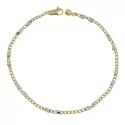 Bracciale Uomo Oro Giallo Bianco GL101122