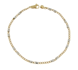 Bracciale Uomo Oro Giallo Bianco GL101122