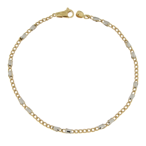 Bracciale Uomo Oro Giallo Bianco GL101122