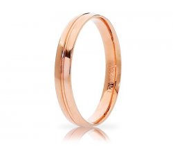 Unoaerre Lyra Wedding Ring Rose Gold Brilliant Promises