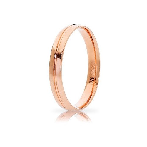 Unoaerre Lyra Wedding Ring Rose Gold Brilliant Promises