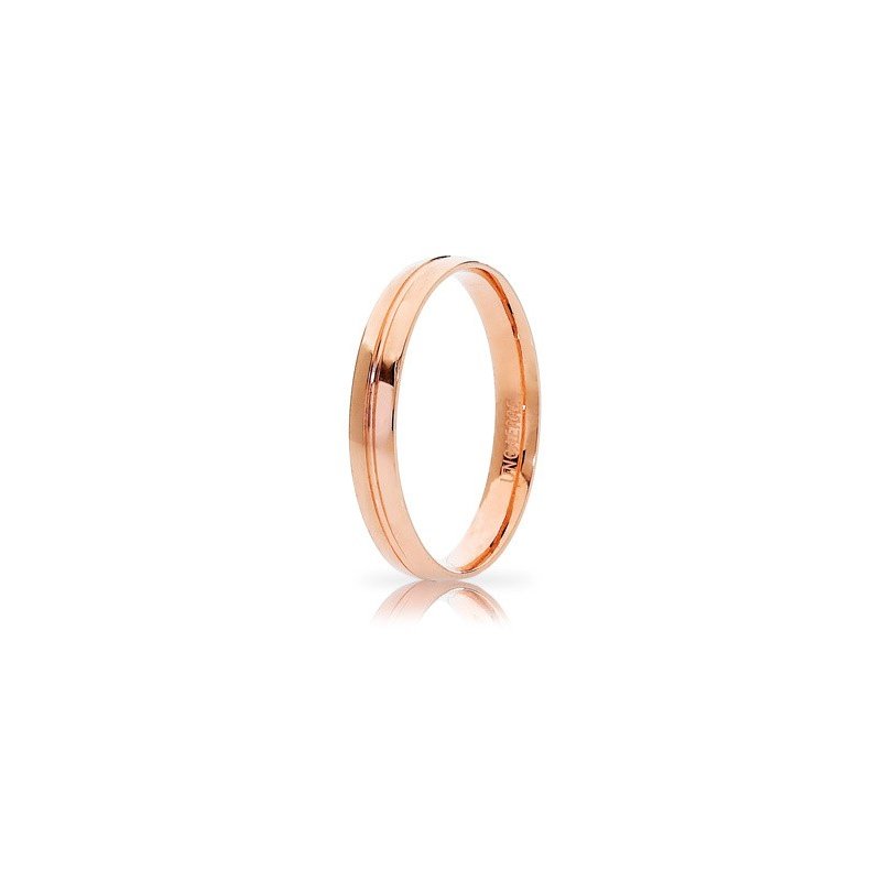 Unoaerre Lyra Wedding Ring Rose Gold Brilliant Promises