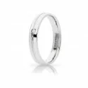 Unoaerre Lyra Wedding Ring White Gold with Diamond Brilliant Promises