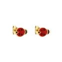 Ladybug Woman Earrings in Yellow Gold 803321729102