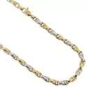 Yellow and White Gold Men's Necklace 803321717789